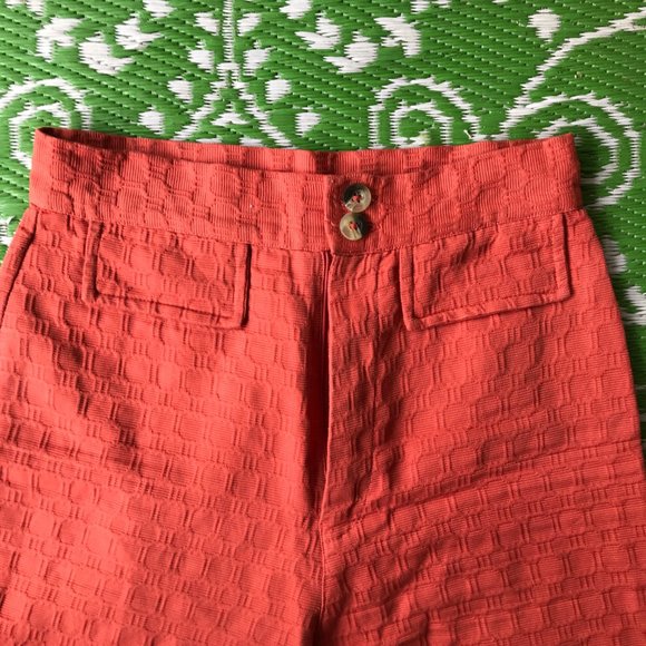Urban Outfitter Orange textured Bell Bottom Pants - Picture 3 of 4